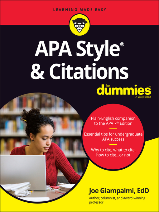 Title details for APA Style & Citations For Dummies by Joe Giampalmi - Available